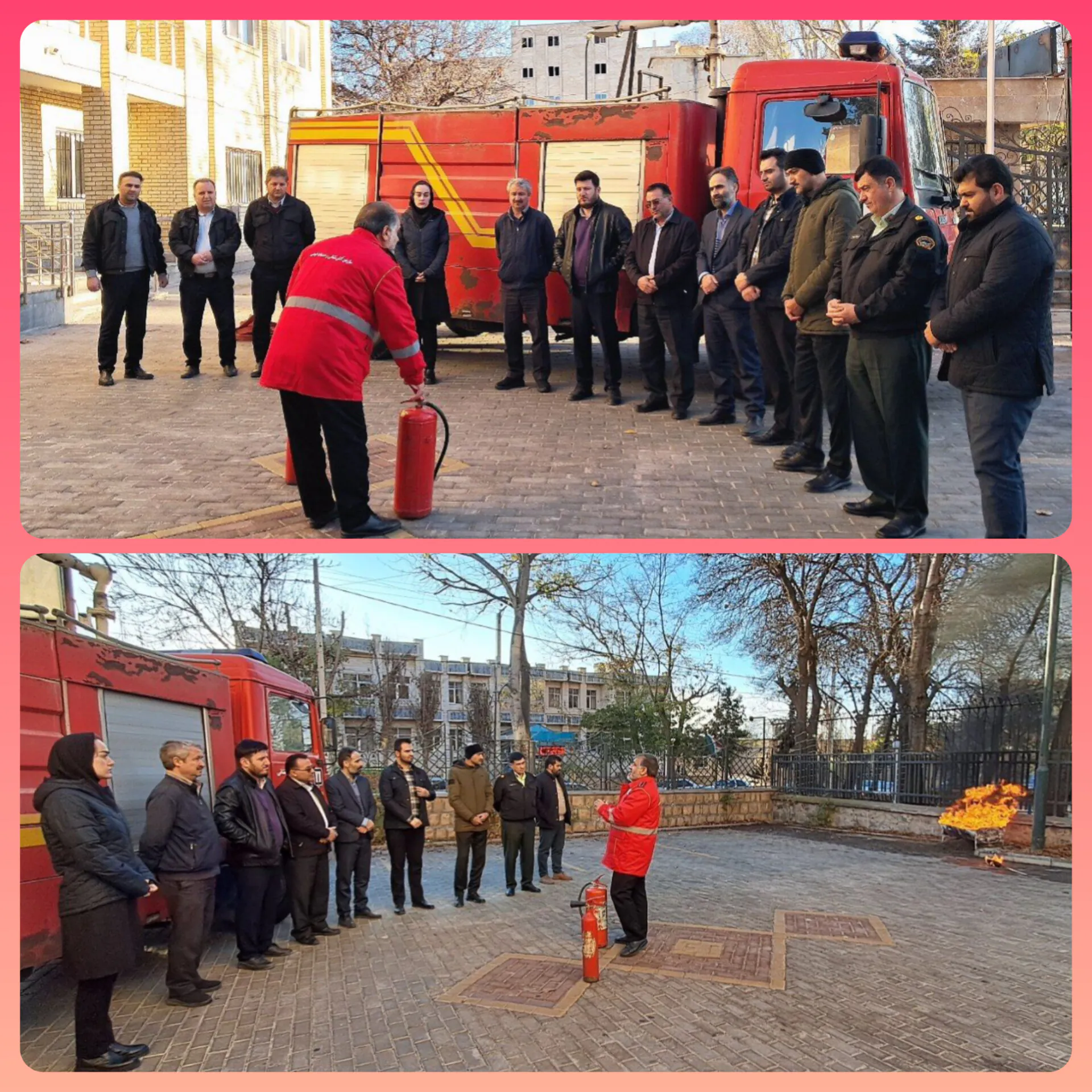 آموزش نحوه استفاده از کپسول های آتش نشانی