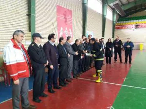 اولین دوره مسابقات عملیاتی ورزشی آتشنشانان شهرستان نمین در سالن ورزشی الزهرا برگزار شد اولین دوره مسابقات عملیاتی ورزشی آتشنشانان شهرستان نمین در سالن ورزشی الزهرا برگزار شد