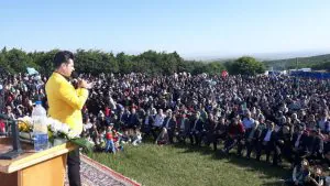 ششمین جشنوراه گلهای بابونه شهرستان نمین برگزار شد