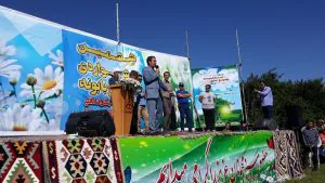 ششمین جشنوراه گلهای بابونه شهرستان نمین برگزار شد