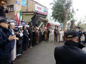 برگزاری عزاداری خیابانی به مناسبت رحلت حضرت رسول اکرم (ص) در شهر نمین