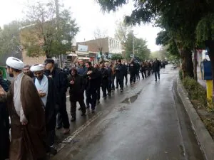 برگزاری عزاداری خیابانی به مناسبت رحلت حضرت رسول اکرم (ص) در شهر نمین