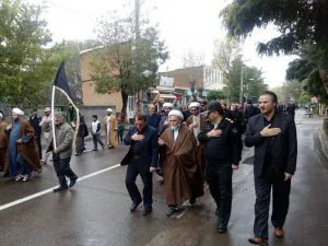 برگزاری عزاداری خیابانی به مناسبت رحلت حضرت رسول اکرم (ص) در شهر نمین